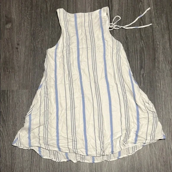 Vestique Blue and White Striped Mini Dress - Picture 6 of 10